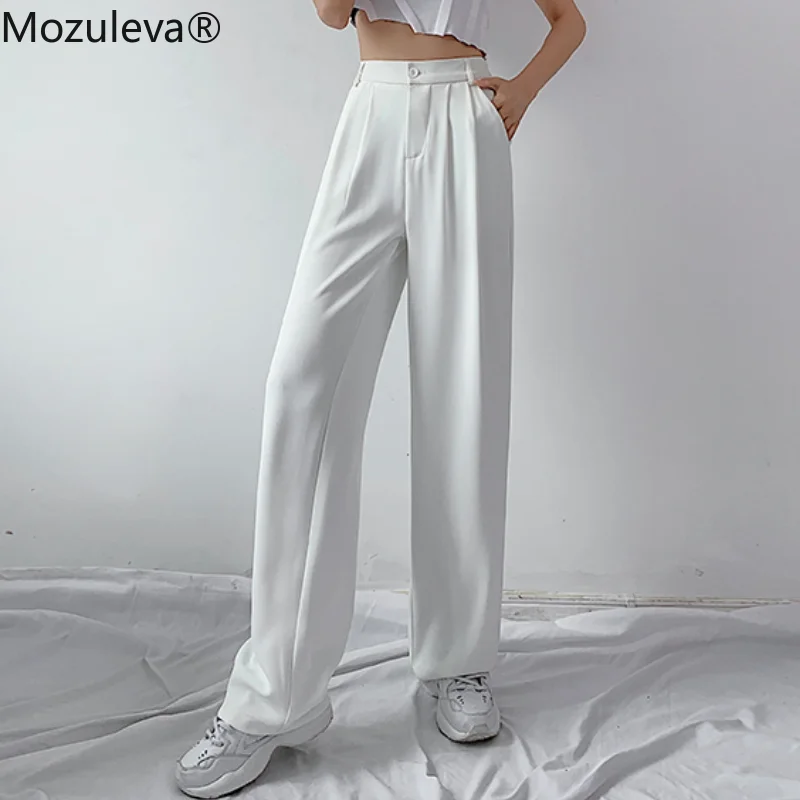 Mozuleva High Waist Wide Leg Pants Women Elastic Waist Solid Oversized Vintage Pants Female Casual Straight Loose Trousers
Mozuleva High Waist Wide Leg Pants Women Elastic Waist Solid Oversized Vintage Pants Female Casual Straight Loose Trousers