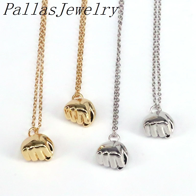 10Pcs, New Fashion Fist Hand Pendant Necklace Gold Silver Color Hip Hop Chain Cool Necklace Men
10Pcs, New Fashion Fist Hand Pendant Necklace Gold Silver Color Hip Hop Chain Cool Necklace Men