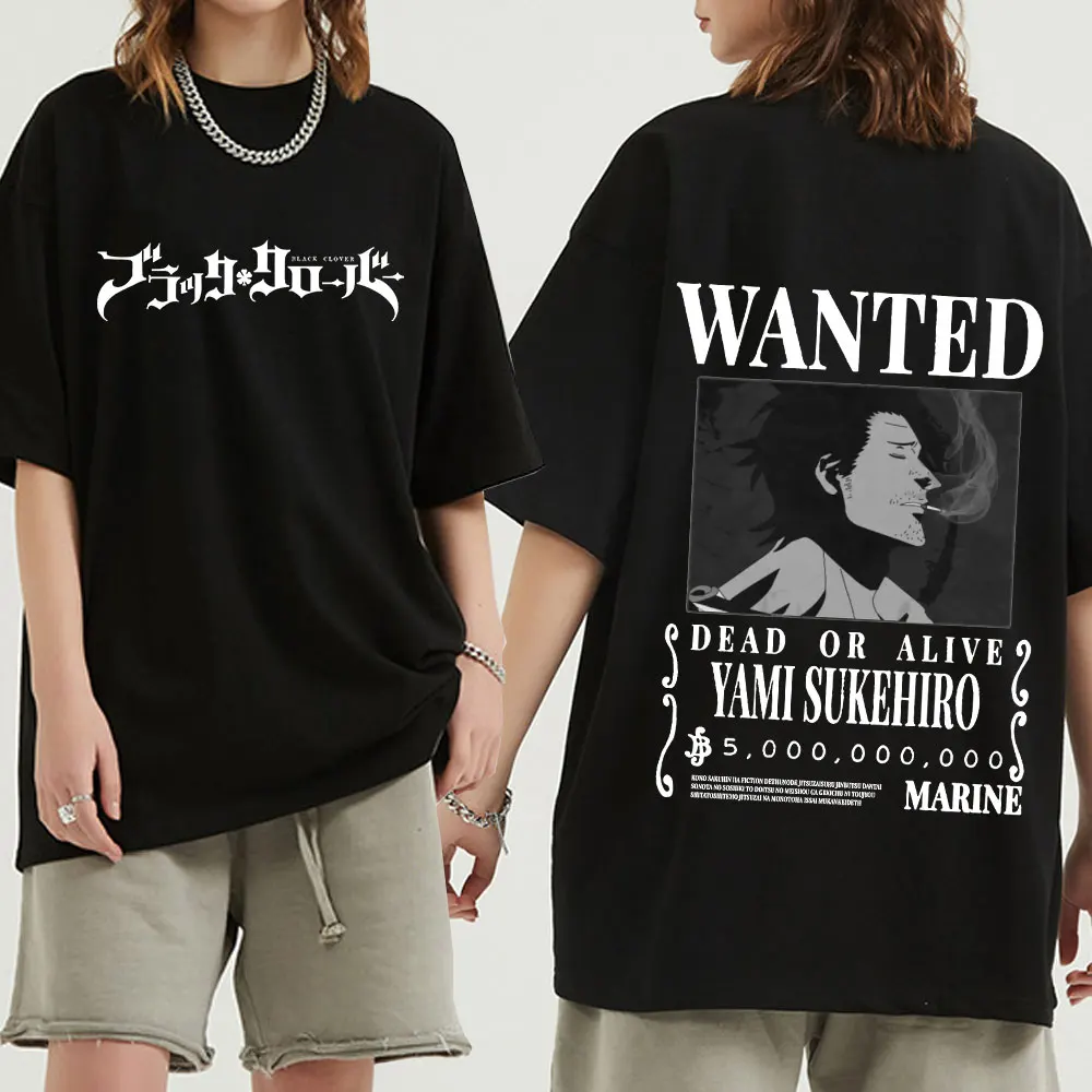 Мужская и женская футболка с принтом черного клевера, Повседневная футболка с коротким рукавом, одежда для мужчин, Двусторонняя Футболка с ...
Мужская и женская футболка с принтом черного клевера, Повседневная футболка с коротким рукавом, одежда для мужчин, Двусторонняя Футболка с ...