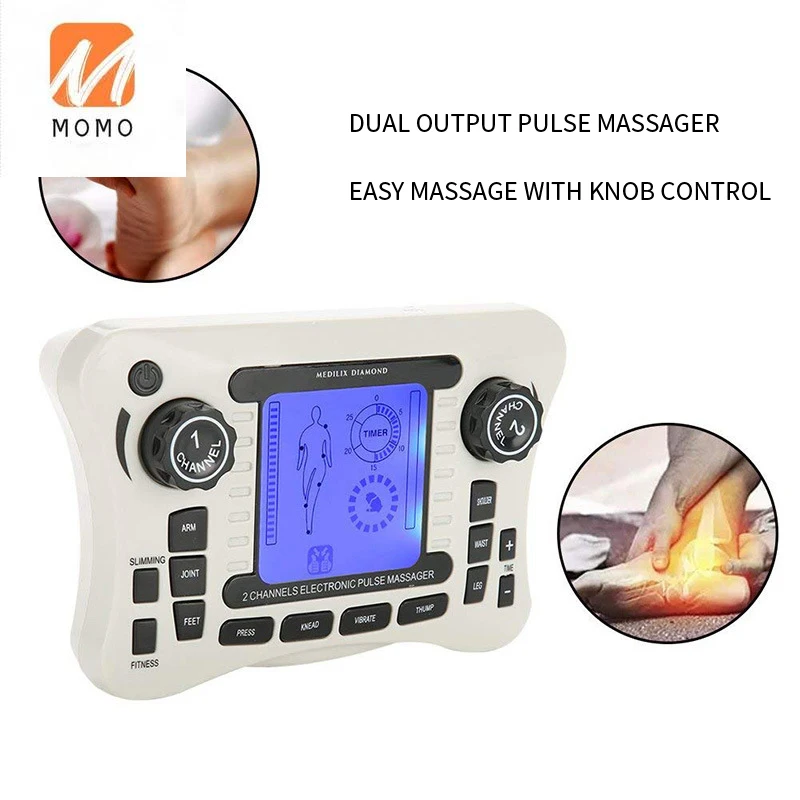 Two-channel Electric Pulse Physiotherapy Massage Instrument Tens Unit Health Care Device
Two-channel Electric Pulse Physiotherapy Massage Instrument Tens Unit Health Care Device