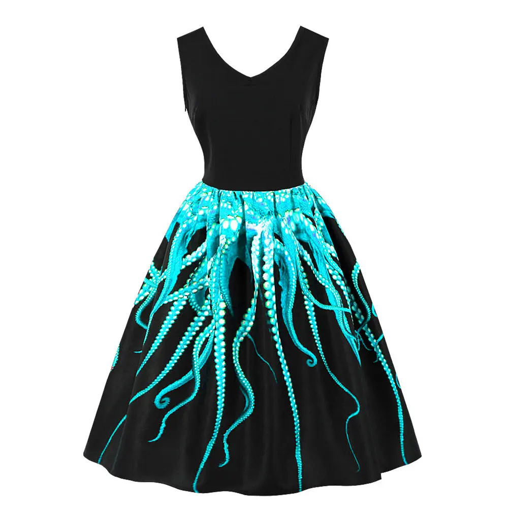 MIXINNI Vintage Dress Sleeveless Slim Vestidos Mujer Women Clothing Elegant Party Dress Plus Size 3XL 1615
MIXINNI Vintage Dress Sleeveless Slim Vestidos Mujer Women Clothing Elegant Party Dress Plus Size 3XL 1615