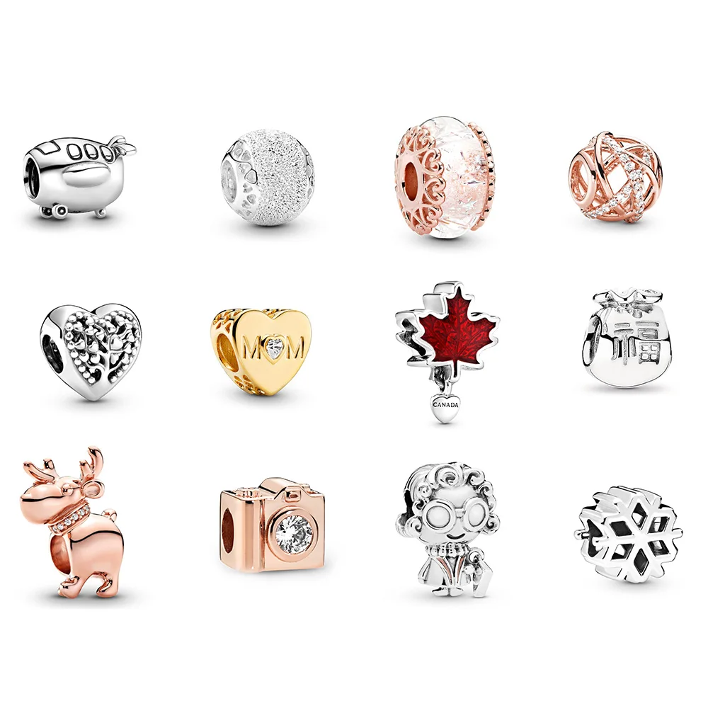 925 Sterling Silver Beads Rose Gold Color Camera Granny Snowflake Purse Shape For Women Pandora Charm Original Bracelet
925 Sterling Silver Beads Rose Gold Color Camera Granny Snowflake Purse Shape For Women Pandora Charm Original Bracelet