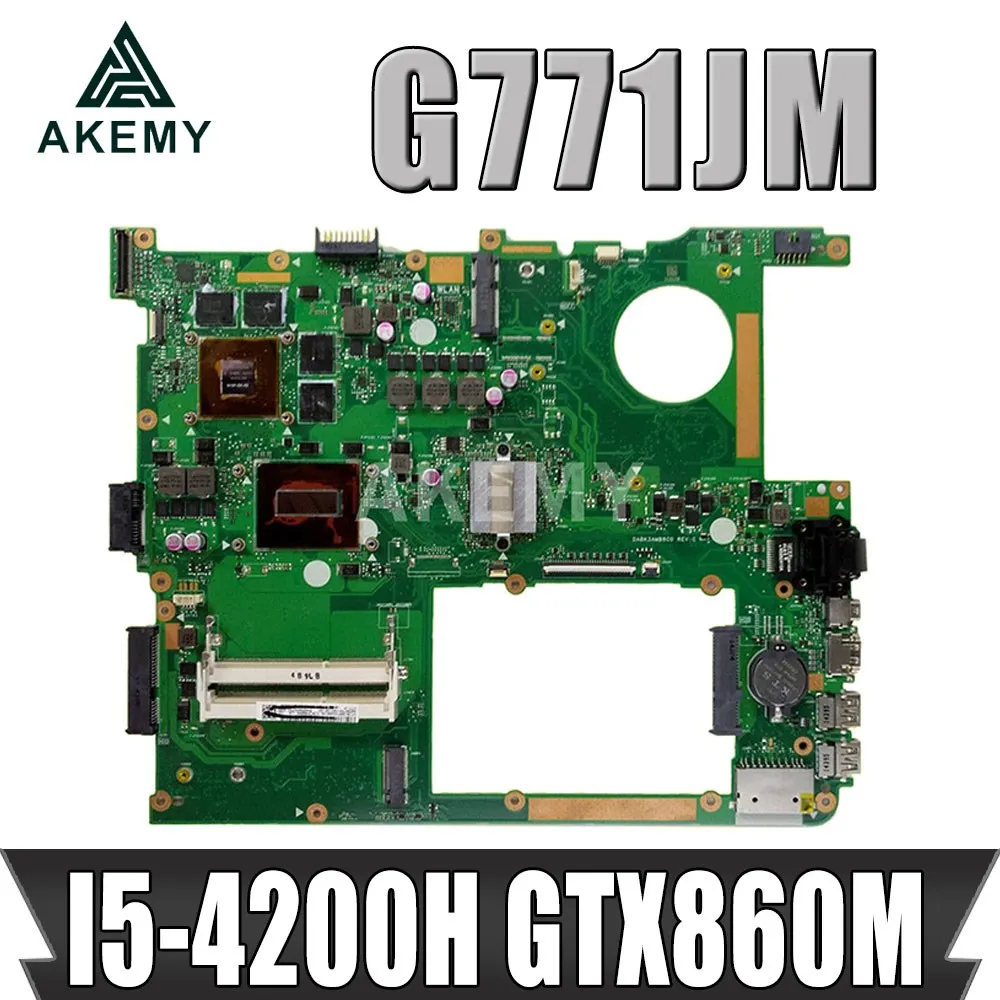 AKemy For ASUS G771JM ROG GL771JM G771J G771JK I5-4200H GTX860M laptop motherboard tested 100% work original mainboard
AKemy For ASUS G771JM ROG GL771JM G771J G771JK I5-4200H GTX860M laptop motherboard tested 100% work original mainboard