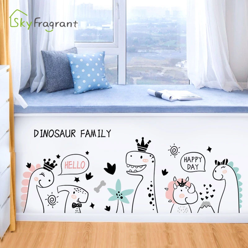 Creative cartoon dinosaur family kids room decor self-adhesive stickers bedroom bedside background wall sticker home decoration
Creative cartoon dinosaur family kids room decor self-adhesive stickers bedroom bedside background wall sticker home decoration