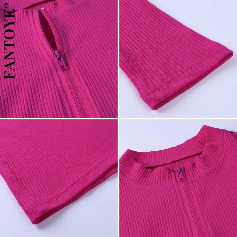 FANTOYE Sheath Ribbed Long Sleeve Zipper Cotton Dress For Women Sexy Vintage Summer Mini Dress Elegant Partywear Femme Vestidos
FANTOYE Sheath Ribbed Long Sleeve Zipper Cotton Dress For Women Sexy Vintage Summer Mini Dress Elegant Partywear Femme Vestidos