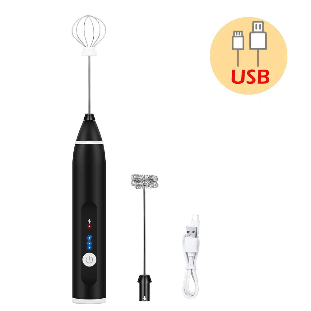 Electric Milk Frother Mini Mixer Foamer Coffee Whisk Stirrer Egg Beater Mixer Kitchen Cooking Tool Egg Stirring USB Rechargeable
Electric Milk Frother Mini Mixer Foamer Coffee Whisk Stirrer Egg Beater Mixer Kitchen Cooking Tool Egg Stirring USB Rechargeable