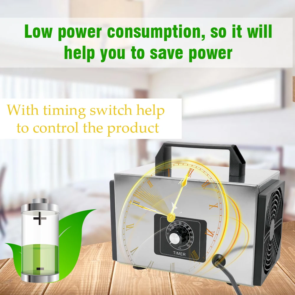 20g/h Generator Ozone Machine Tablets Air Purifier Ozonizer with Timing Switch Purifier For Home Car Formaldehyde Remover
20g/h Generator Ozone Machine Tablets Air Purifier Ozonizer with Timing Switch Purifier For Home Car Formaldehyde Remover