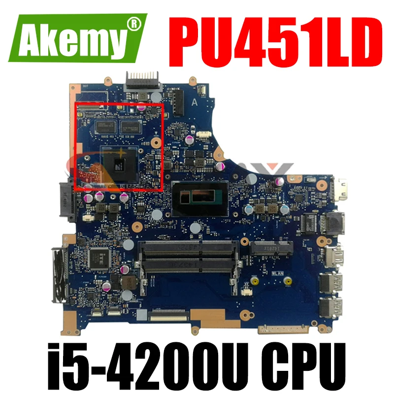 Akemy для For Asus PU451LD PU451 PU451L материнская плата для ноутбука i5-4200U 1G видеопамять PU451LD материнская плата REV2.0 100% протестированная
Akemy для For Asus PU451LD PU451 PU451L материнская плата для ноутбука i5-4200U 1G видеопамять PU451LD материнская плата REV2.0 100% протестированная