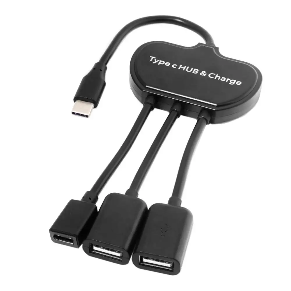 Type-C USB-C Multiple Cable Dual Ports USB 2.0 Hub With PD Power Charge For Laptop & Cell Phone
Type-C USB-C Multiple Cable Dual Ports USB 2.0 Hub With PD Power Charge For Laptop & Cell Phone