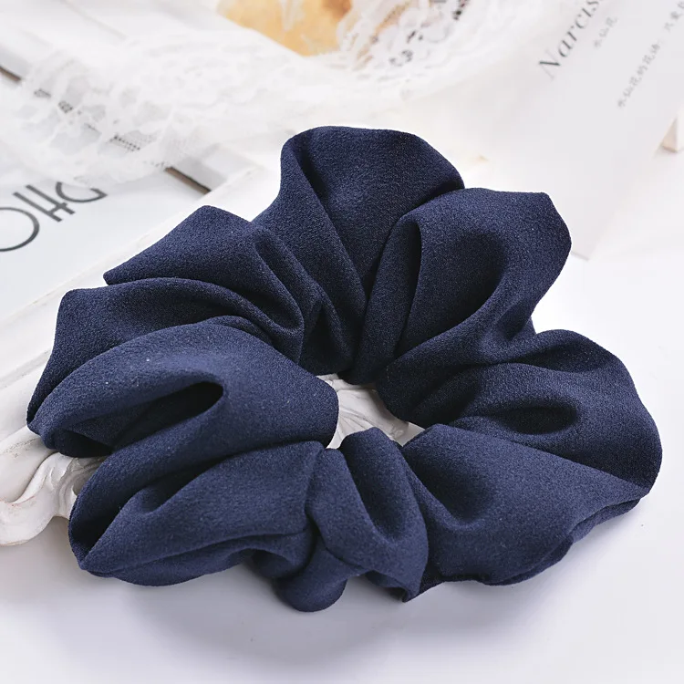 New Women Solid Flower Hair Scrunchies Headwear Ponytail Holder Hair Ties Ropes Elastic Hair Bands Large intestine
New Women Solid Flower Hair Scrunchies Headwear Ponytail Holder Hair Ties Ropes Elastic Hair Bands Large intestine