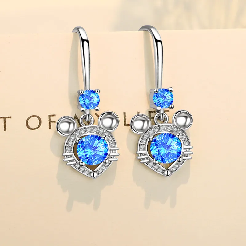 Personality Design Mouse Modelling CZ Crystal Earring Simple Silver Plated Women AAA Zircon Earring Fashion Women Party Jewelry
Personality Design Mouse Modelling CZ Crystal Earring Simple Silver Plated Women AAA Zircon Earring Fashion Women Party Jewelry