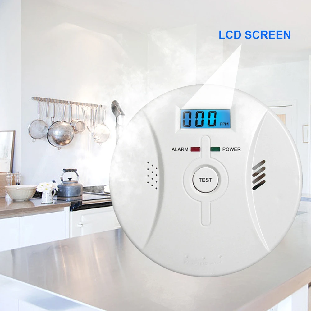 Sensitive Home CO2 Sensor Detector Wireless CO Carbon Monoxide Poisoning Smoke Gas Sensor Warning Alarm Detector LCD Indicator
Sensitive Home CO2 Sensor Detector Wireless CO Carbon Monoxide Poisoning Smoke Gas Sensor Warning Alarm Detector LCD Indicator