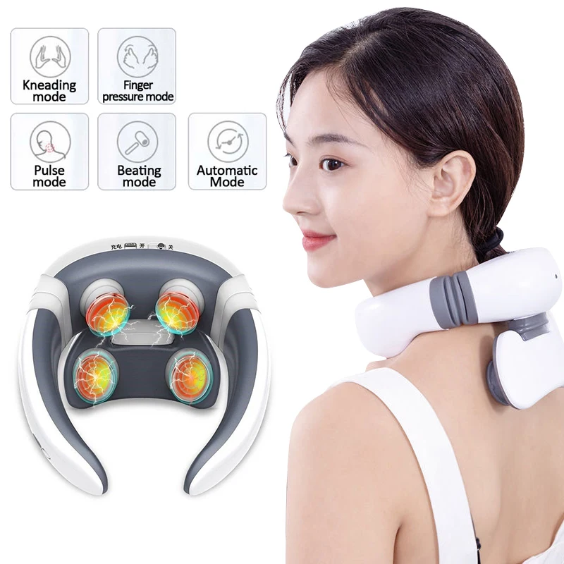 Smart 4D Electric Neck Massager Magnetic Pulse Heated Far Infrared Heating Pain Relief Cervical Massage with Remote Control
Smart 4D Electric Neck Massager Magnetic Pulse Heated Far Infrared Heating Pain Relief Cervical Massage with Remote Control