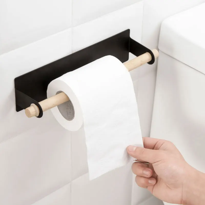 Kitchen Adhesive Roll Paper Holder New and High Quality Simple and Generous Bathroom Toilet Towel Tissue Hanger Rack 23x6cmBlack
Kitchen Adhesive Roll Paper Holder New and High Quality Simple and Generous Bathroom Toilet Towel Tissue Hanger Rack 23x6cmBlack