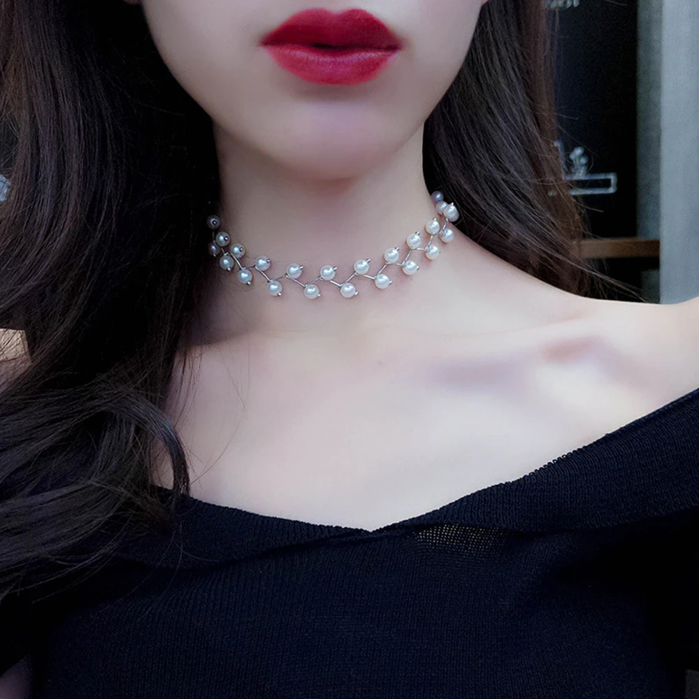 Yangliujia Baroque Pearls Necklace Retro Fashion Simple Elegant Bridal Jewelry Women Collarbone Chain Gift Accessories Wedding
Yangliujia Baroque Pearls Necklace Retro Fashion Simple Elegant Bridal Jewelry Women Collarbone Chain Gift Accessories Wedding
