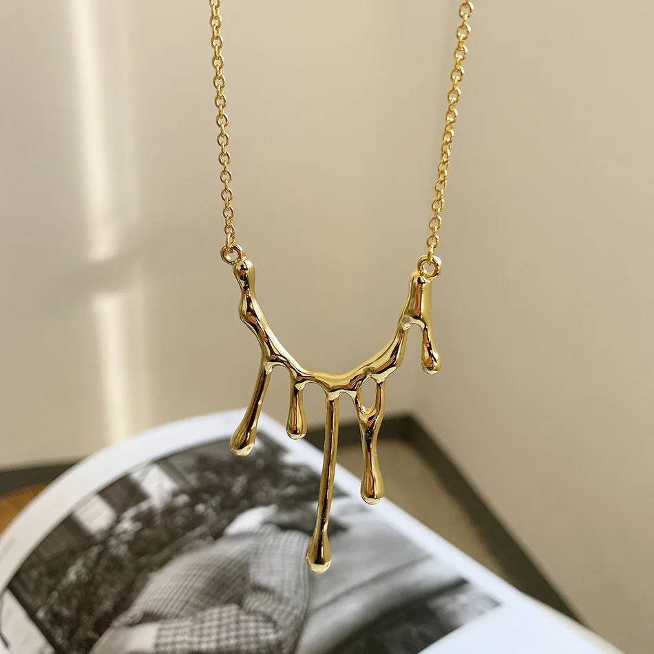 Necklace 925 Sterling Silver Drip Wax Pendant Choker Charm Minimalism Vintage Boho Bijoux Femme Collier Necklace Women Jewelry
Necklace 925 Sterling Silver Drip Wax Pendant Choker Charm Minimalism Vintage Boho Bijoux Femme Collier Necklace Women Jewelry