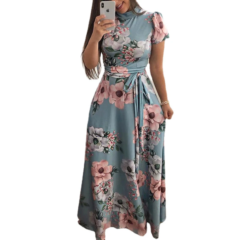 Flower Print Long Sleeve Maxi Dress Spring Autumn Casual Slim Sashes Long Dress Women Elegant Robe Party Dresses Plus Size S-5XL
Flower Print Long Sleeve Maxi Dress Spring Autumn Casual Slim Sashes Long Dress Women Elegant Robe Party Dresses Plus Size S-5XL