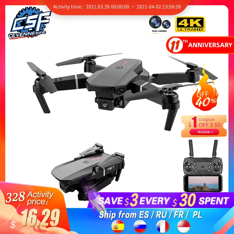 E88 Pro 4k drone gps drones with camera hd 4k rc airplane dual-camera wide-angle head remote quadcopter aircrafts toy/2020 New
E88 Pro 4k drone gps drones with camera hd 4k rc airplane dual-camera wide-angle head remote quadcopter aircrafts toy/2020 New