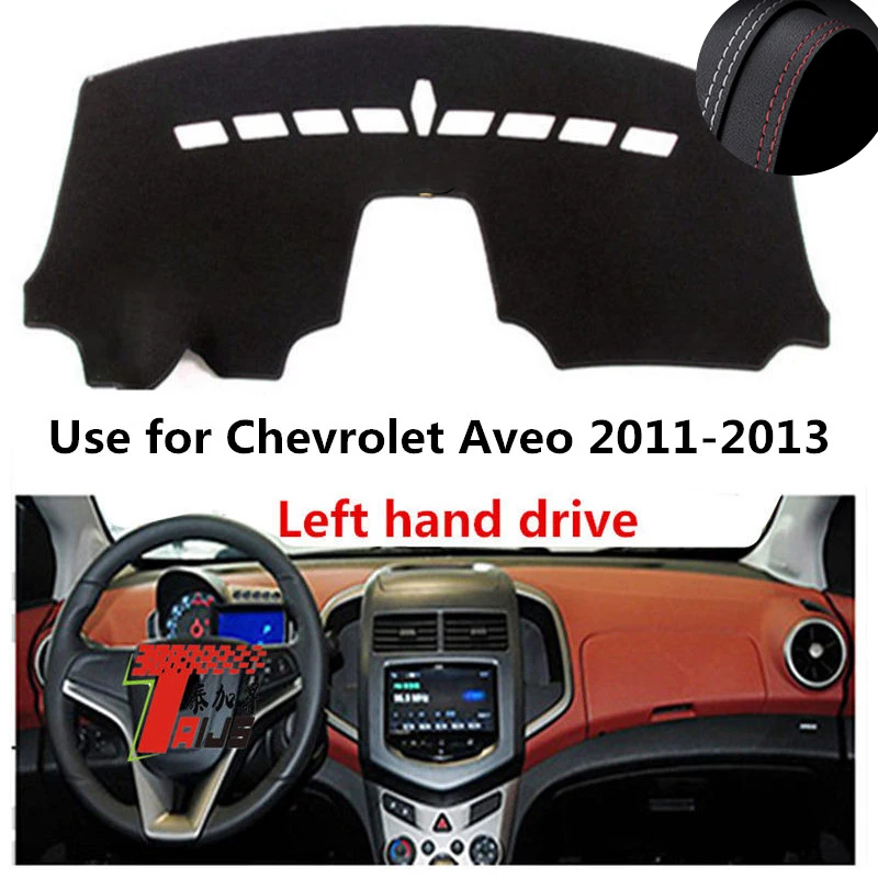 

: TAIJS Factory Classic Leather Car Dashboard Cover For Chevrolet Aveo 2011 2012 2013 Left hand drive