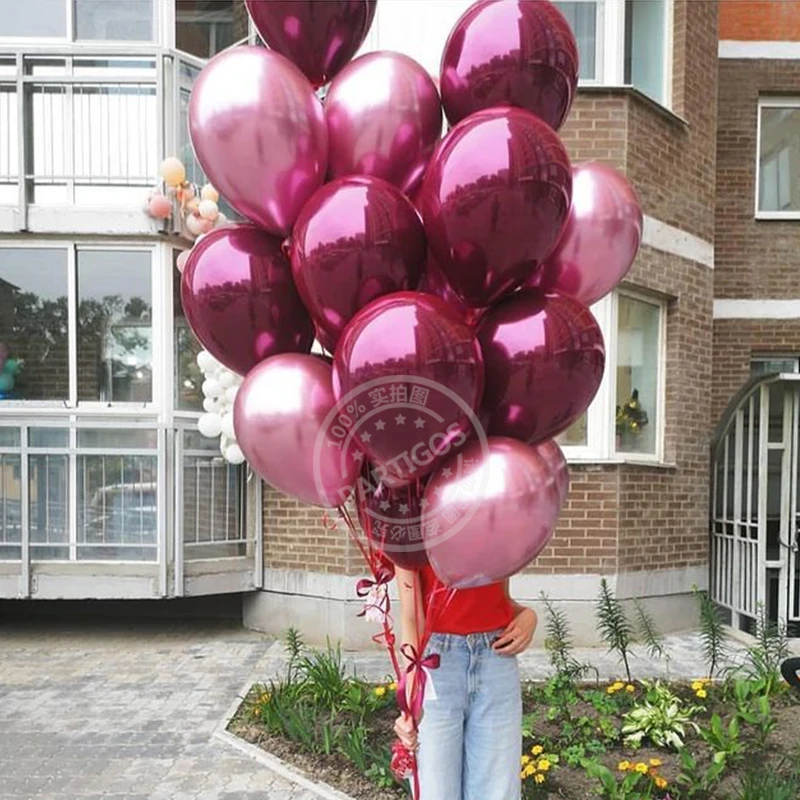 20pcs 10inch Metallic Rose Red Double-Layer Burgundy Latex Balloons For Wedding Birthday Party Decorations Kids Air Helium Balon
20pcs 10inch Metallic Rose Red Double-Layer Burgundy Latex Balloons For Wedding Birthday Party Decorations Kids Air Helium Balon