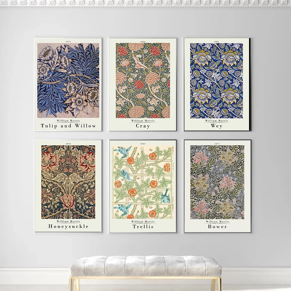 William Morris Canvas Print Color Flower Rose Leaf Museum Exhibition Poster London Underground Art Nouveau Painting Wall Decor
William Morris Canvas Print Color Flower Rose Leaf Museum Exhibition Poster London Underground Art Nouveau Painting Wall Decor