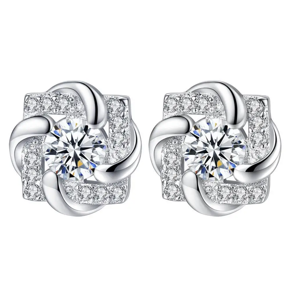 Shining Cubic Zirconia Flower Stud Earrings for Women Dainty Girl Not Allergic Accessories Daily Wear Female Jewelry Gift
Shining Cubic Zirconia Flower Stud Earrings for Women Dainty Girl Not Allergic Accessories Daily Wear Female Jewelry Gift