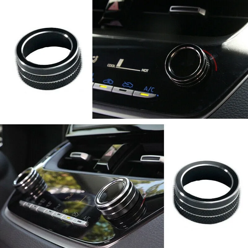 For Toyota Corolla 2019-2021 Black Aluminum Alloy Car Multimedia Button Knob Cover Multi-media Knob Controller Cover
For Toyota Corolla 2019-2021 Black Aluminum Alloy Car Multimedia Button Knob Cover Multi-media Knob Controller Cover