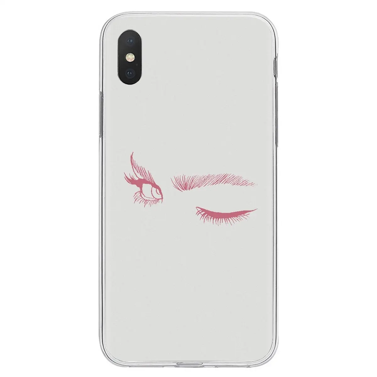 Силиконовый чехол для телефона с рисунком ресниц макияж девочек Samsung Galaxy A10 A30 A40 A50
