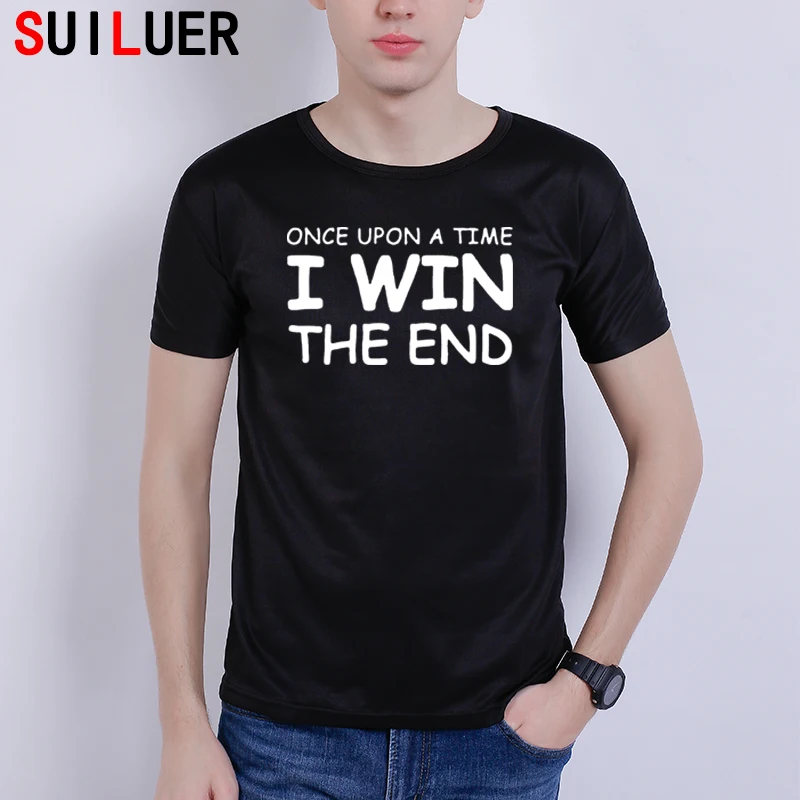 2022 Casual I WIN THE END Letter T shirt Creative Men Black Sports Short Sleeve Tops Tees Fashion Summer Style Funny T-shirts
2022 Casual I WIN THE END Letter T shirt Creative Men Black Sports Short Sleeve Tops Tees Fashion Summer Style Funny T-shirts