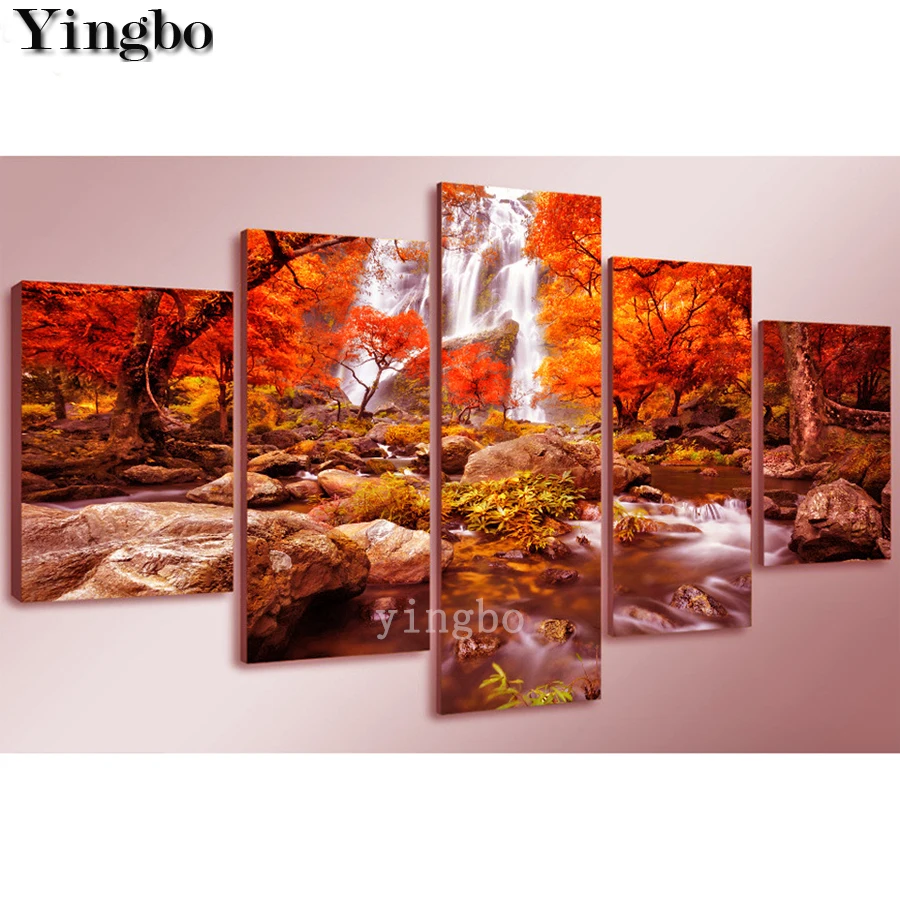 5d DIY diamond painting 5pcs Autumn Nature Lake Forest Waterfall Landscape diamond art embroidery mosaic cross stitch decoracion
5d DIY diamond painting 5pcs Autumn Nature Lake Forest Waterfall Landscape diamond art embroidery mosaic cross stitch decoracion