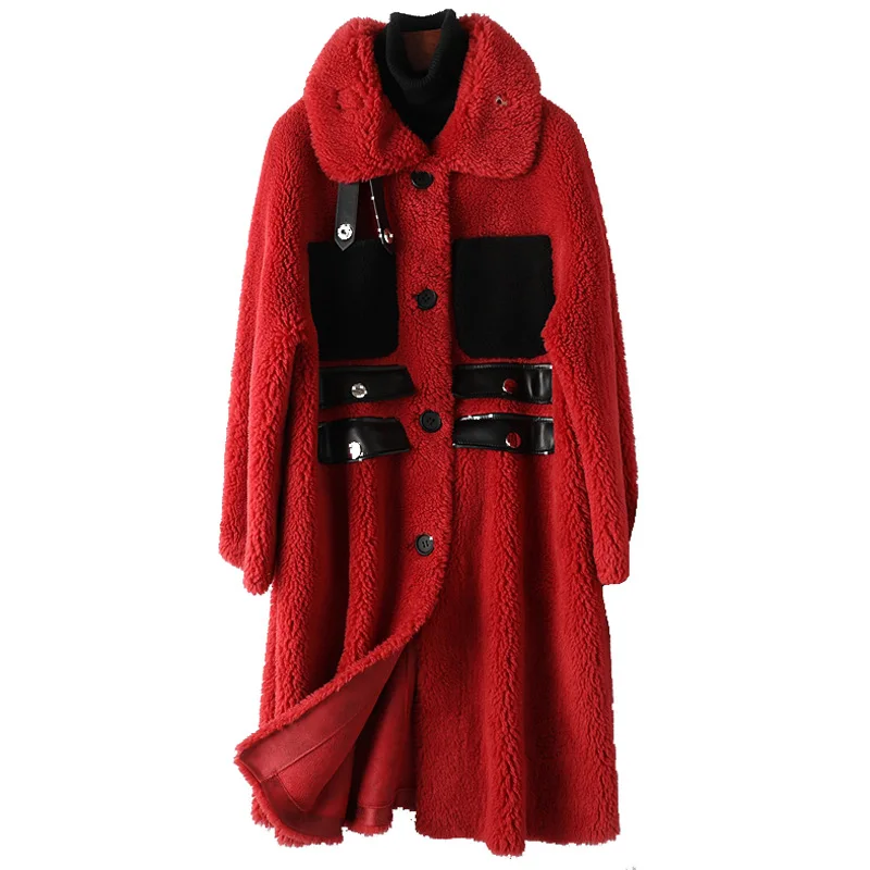 Genuine Wool Fur Jacket Turn-down Collar Autumn Winter Women Outerwear Coats LF9065
Genuine Wool Fur Jacket Turn-down Collar Autumn Winter Women Outerwear Coats LF9065