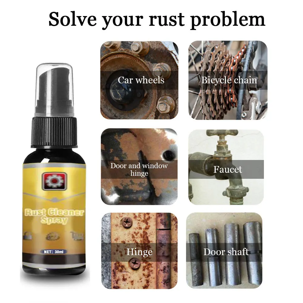 30ml Rust Cleaner Spray Derusting Spray Car Maintenance Cleaning 30g Portable Anti-rust Tool Agent Remover Car Beauty Supply
30ml Rust Cleaner Spray Derusting Spray Car Maintenance Cleaning 30g Portable Anti-rust Tool Agent Remover Car Beauty Supply