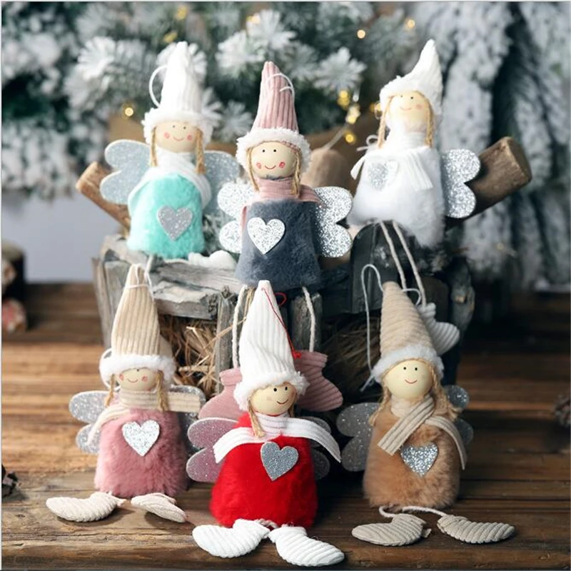 1 шт. Новогодняя подвесная кукла рождественские изделия снежинки настольные