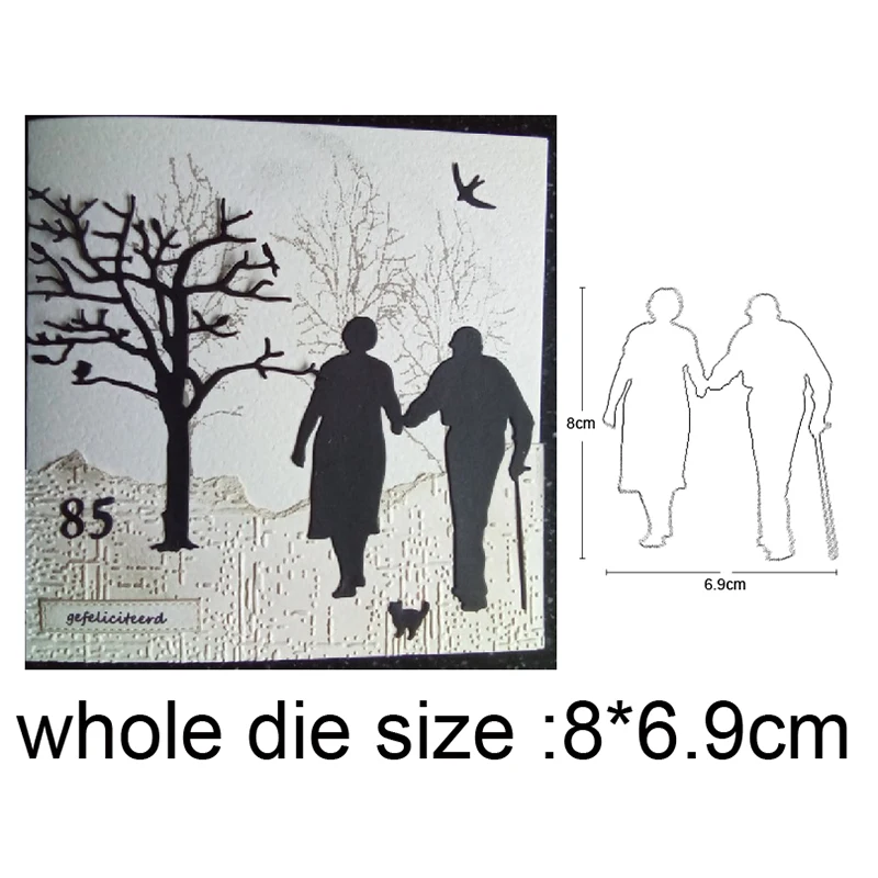 Happy elderly couple Die Cut METAL CUTTING DIES cut die Scrapbook paper craft album card
Happy elderly couple Die Cut METAL CUTTING DIES cut die Scrapbook paper craft album card