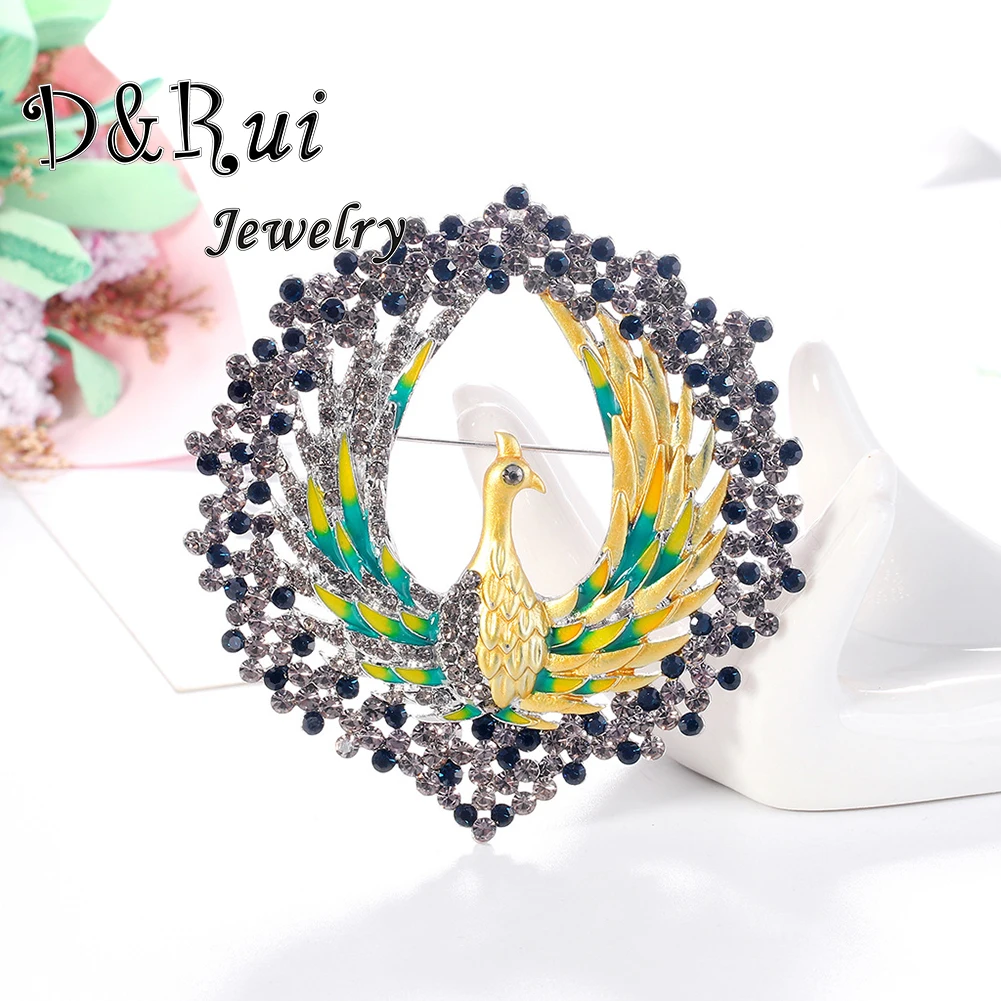Spreading Tails Peacock Brooches for Women Lady Rhinestone Broochs Enamel Peacock Animal Party Brooch Pin Mother's Day Gift
Spreading Tails Peacock Brooches for Women Lady Rhinestone Broochs Enamel Peacock Animal Party Brooch Pin Mother's Day Gift