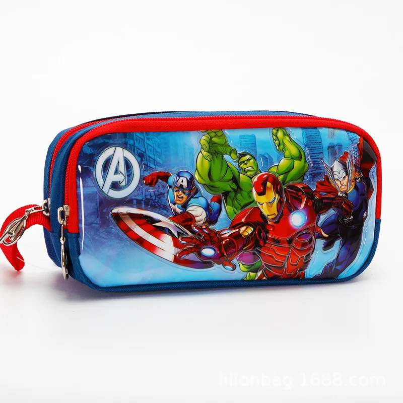 The Avengers Pencil Case Anime Figure Cartoon Spiderman Iron Man Hulk Captain America Double-layer Large-capacity Bag Canvas
The Avengers Pencil Case Anime Figure Cartoon Spiderman Iron Man Hulk Captain America Double-layer Large-capacity Bag Canvas