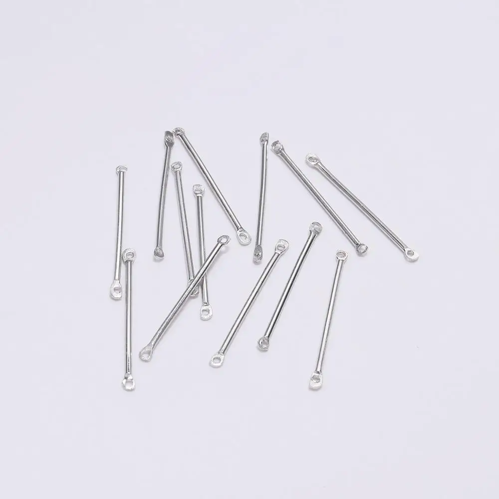 50PCS/bag Stainless Steel Small 2 Holes Earrings Findings For Jewelry Making DIY Earrings Connectors Accessories 
50PCS/bag Stainless Steel Small 2 Holes Earrings Findings For Jewelry Making DIY Earrings Connectors Accessories
