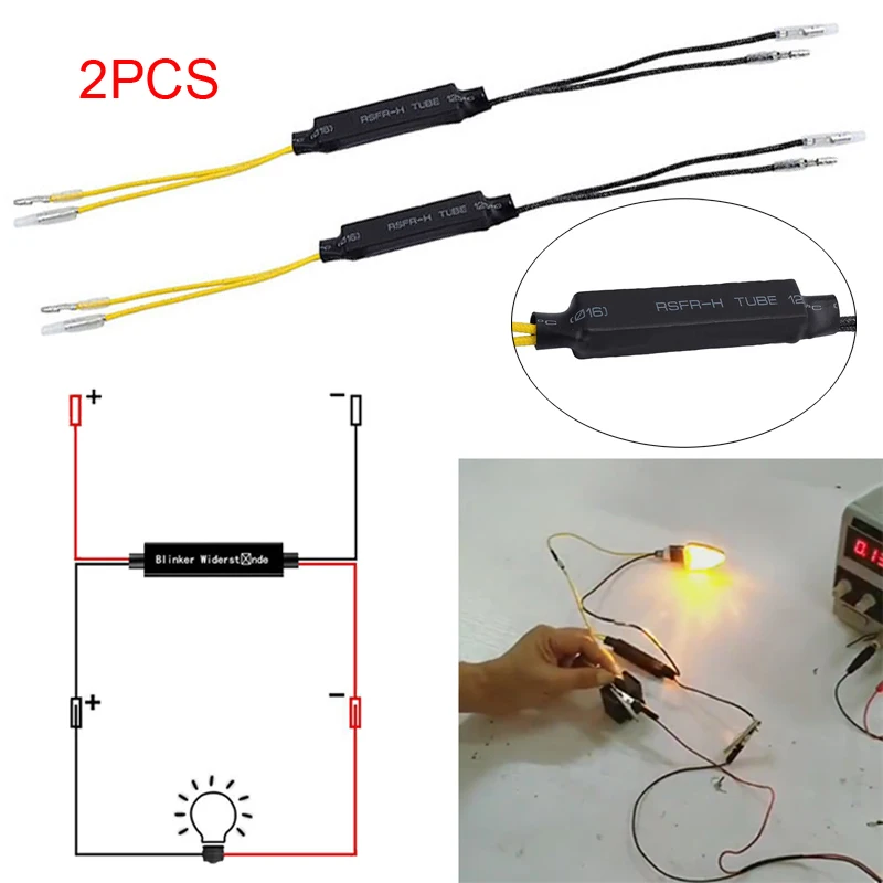 2pcs Motorcycle Turn Signal Fix Error Indicator Lighting Parts LED Load Resistor Flash Blinker Fix Indicator Resistors Error
2pcs Motorcycle Turn Signal Fix Error Indicator Lighting Parts LED Load Resistor Flash Blinker Fix Indicator Resistors Error