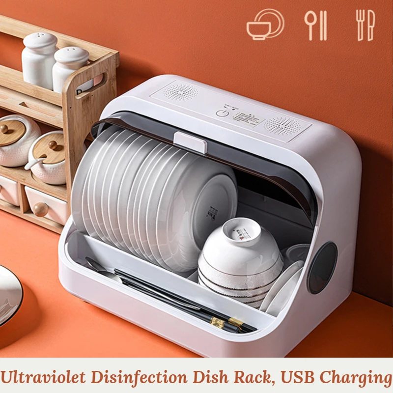 Single Layer Dish Rack Kitchen UV Disinfection Organizer Storage Drainer Drying Plate Shelf Knife Fork Container Accessorie
Single Layer Dish Rack Kitchen UV Disinfection Organizer Storage Drainer Drying Plate Shelf Knife Fork Container Accessorie