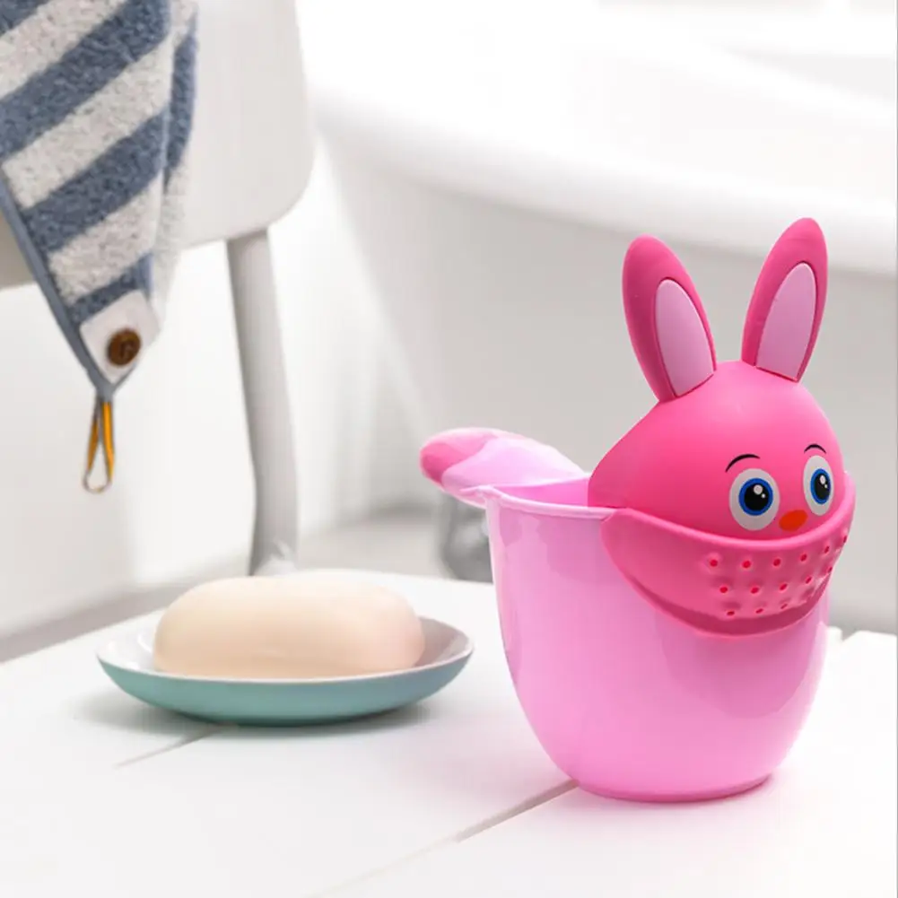 

Детская чашка для шампуня, Детская водная ложка для ванны, товары для матери и ребенка, мультяшный Кролик для купания, детская развлекательн...