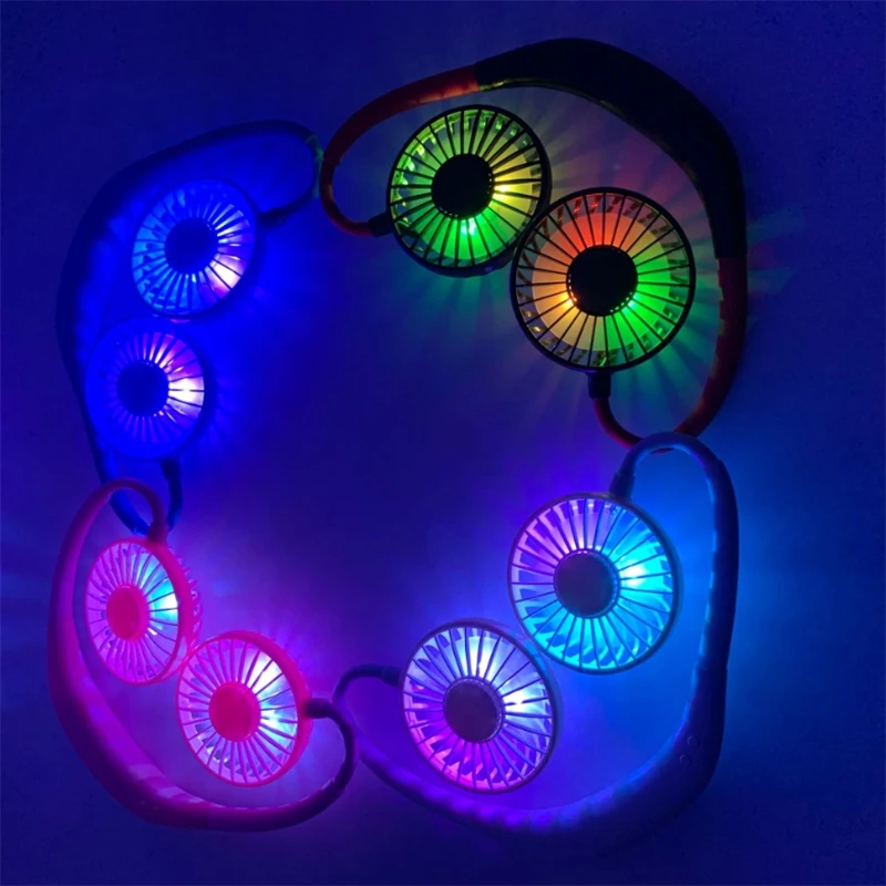 Promotion!Portable 2000 Mare USB Mini Fan Neck Fan Rechargeable