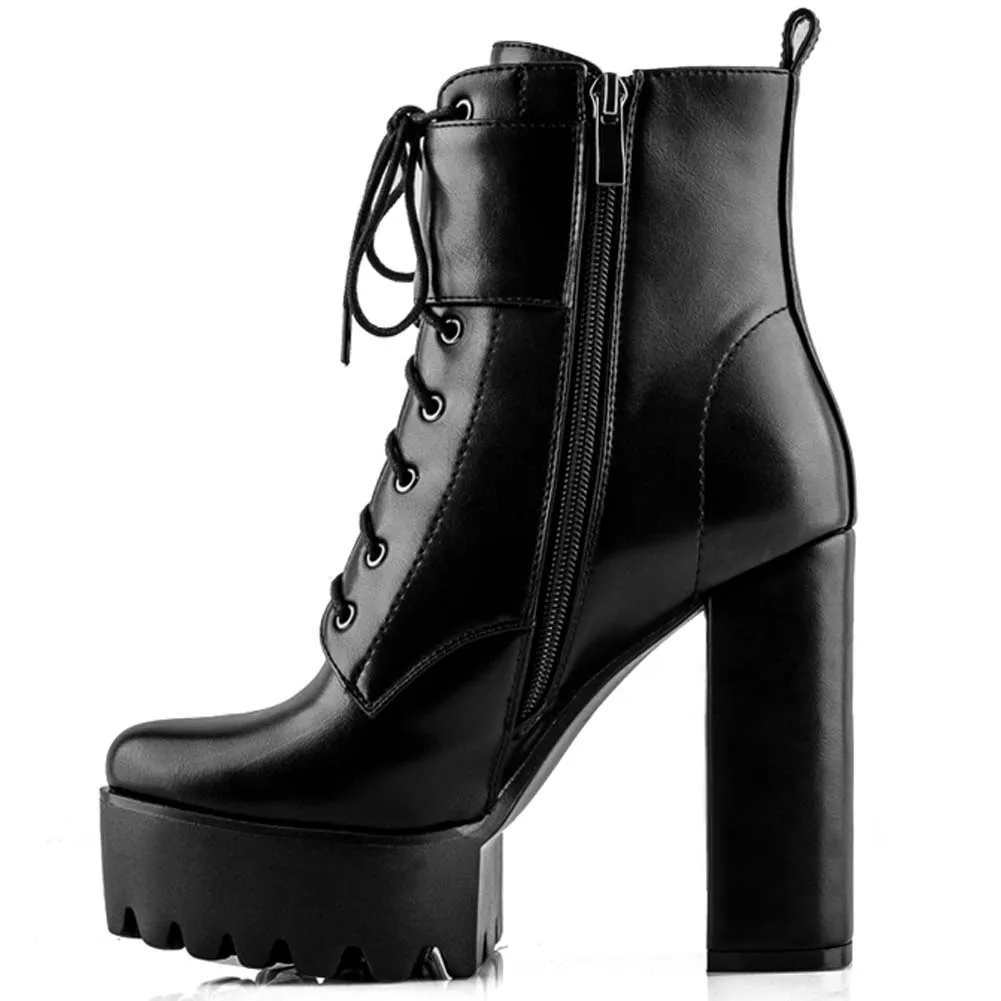Brand Sale Buckles Shoelaces Square High Heels Platform Women Shoes Cool Motorcycles Female Ankle Boots Female 
Brand Sale Buckles Shoelaces Square High Heels Platform Women Shoes Cool Motorcycles Female Ankle Boots Female