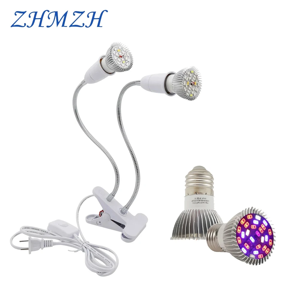 18LEDs 28LEDs Plant Growing Lamp Bulbs Growing Lights Full Spectrum Growth Lamps for Indoor Flower Potted Planting
18LEDs 28LEDs Plant Growing Lamp Bulbs Growing Lights Full Spectrum Growth Lamps for Indoor Flower Potted Planting