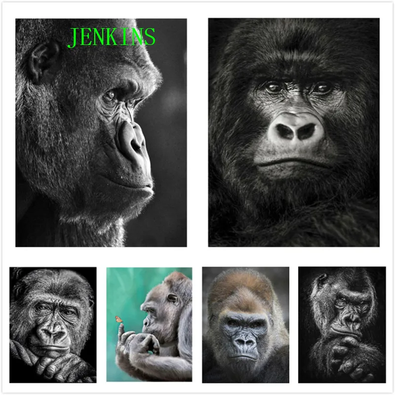 5D Diamond Painting Full Square/Round Animal Gorilla Diamond Mosaic Embroidery Rhinestone Picture Home Decoration Jenkins
5D Diamond Painting Full Square/Round Animal Gorilla Diamond Mosaic Embroidery Rhinestone Picture Home Decoration Jenkins