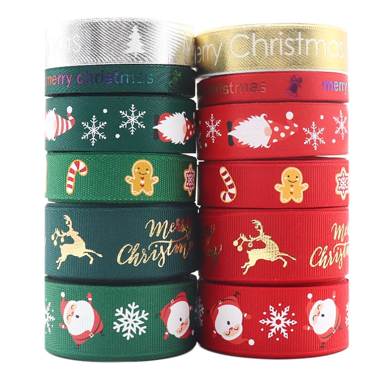 10 Yards 9MM/16MM/19MM/25MM Christmas Day Printed Grosgrain Ribbons For Hair Bows DIY Wedding Handmade Materials
10 Yards 9MM/16MM/19MM/25MM Christmas Day Printed Grosgrain Ribbons For Hair Bows DIY Wedding Handmade Materials