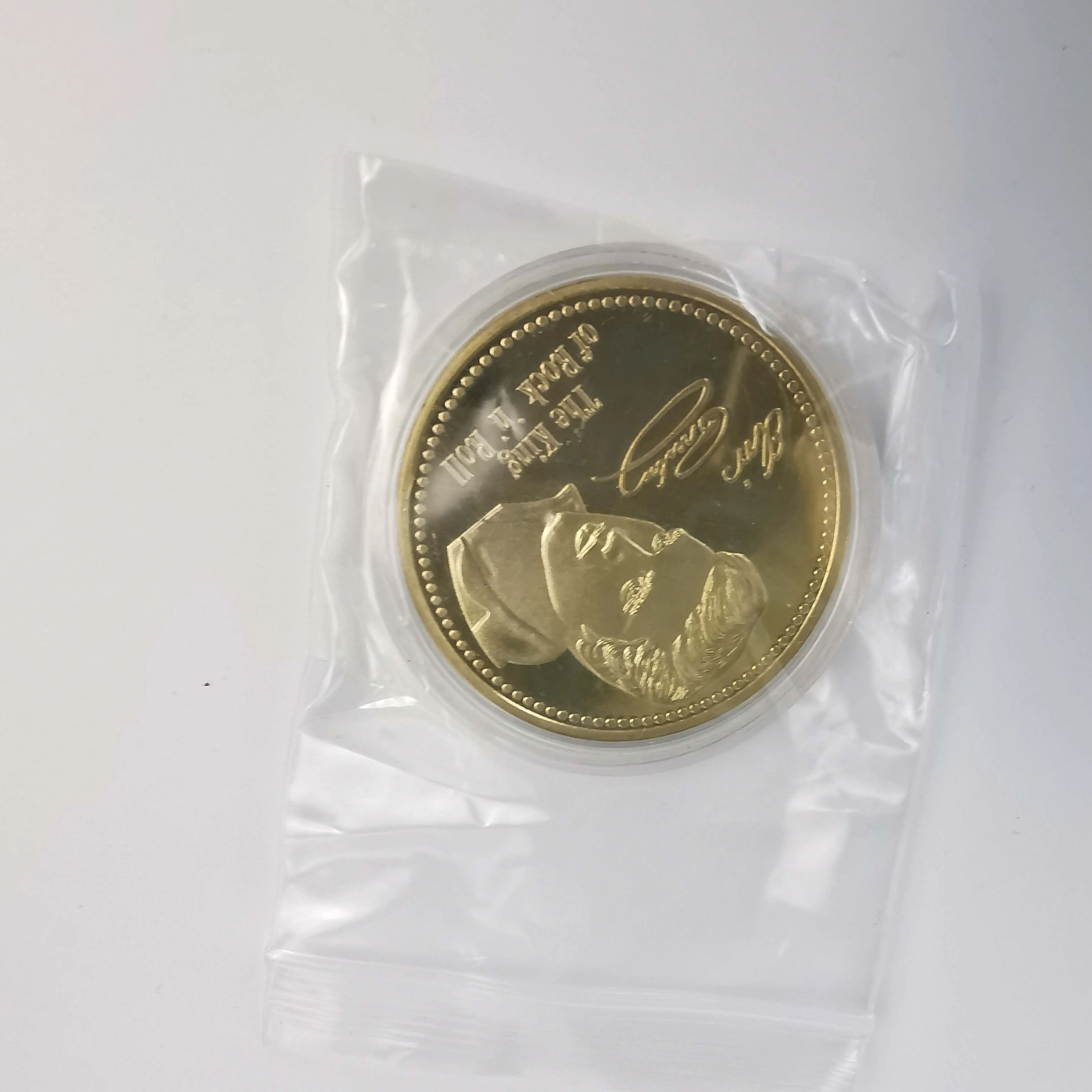 Новинка Elvis Presley 999 позолоченная монета 1935 1977 король н ролла золотые памятные