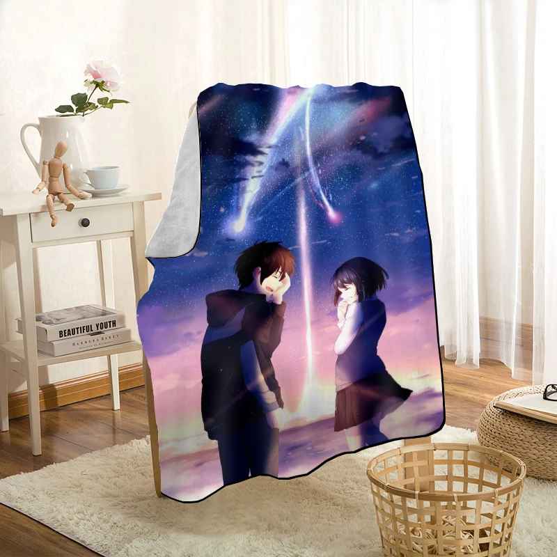 New Arrival Your Name Anime Blankets Printing Soft Blanket Throw On Home/Sofa/Bedding Portable Adult Travel Cover Blanket
New Arrival Your Name Anime Blankets Printing Soft Blanket Throw On Home/Sofa/Bedding Portable Adult Travel Cover Blanket