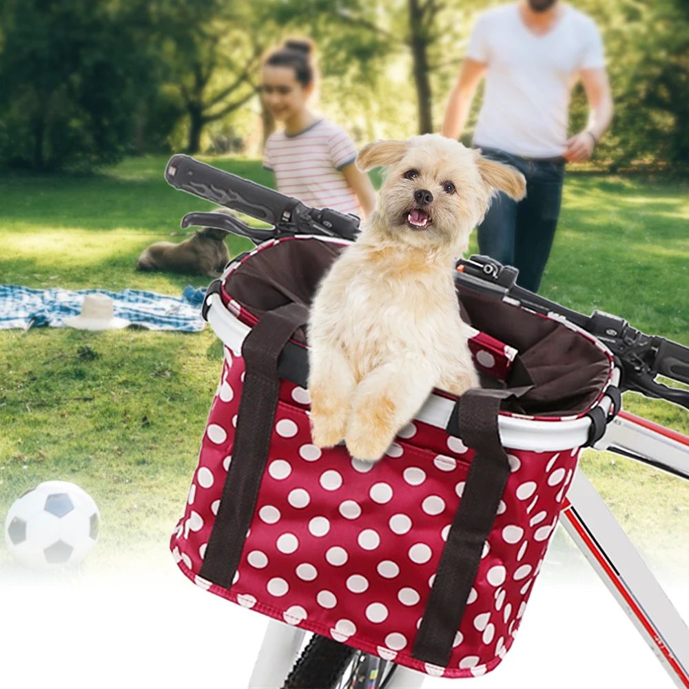 Bike Basket Collapsible Bicycle Handlebar Basket Quick-release Cycling Pet Dog Cat Carrier Bag
Bike Basket Collapsible Bicycle Handlebar Basket Quick-release Cycling Pet Dog Cat Carrier Bag