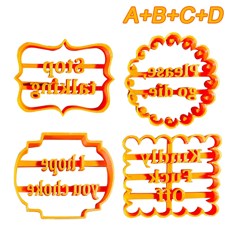 4PCS Biscuits Baking Alphabet Mold Cookies Cutter Word Press Stamp Baking Mold Embossing Mold Cookie DIY Tool Party Supplies
4PCS Biscuits Baking Alphabet Mold Cookies Cutter Word Press Stamp Baking Mold Embossing Mold Cookie DIY Tool Party Supplies
