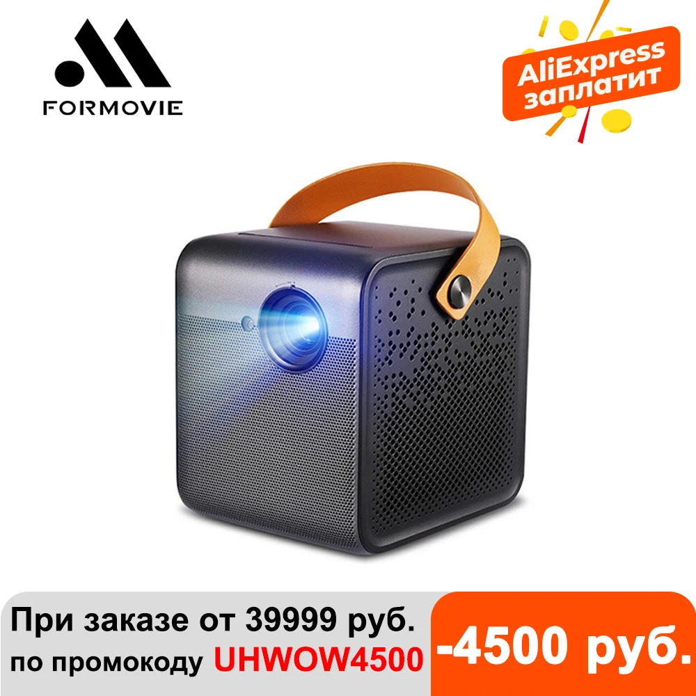 Formovie Dice Full HD проектор DLP домашний кинотеатр 700ANSI люмен с батареей 16000 мАч Мини